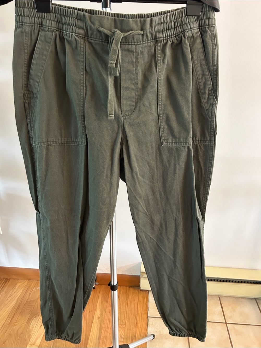 GAP Olive Green Drawstring Cargo Joggers
